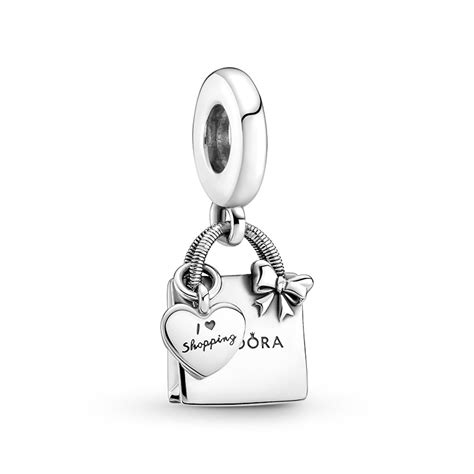 pandora shopping bag dangle charm.